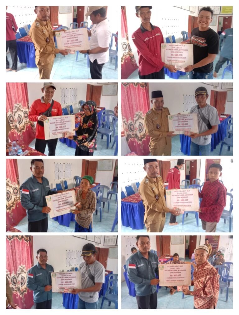 Penyaluran Bantuan Langsung Tunai Anggaran Dana Desa ( BLT)